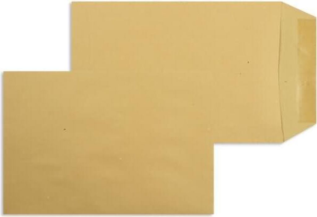 Versandtaschen 165x240mm 90g/qm gummiert VE=500 Stück braun Produktbild 