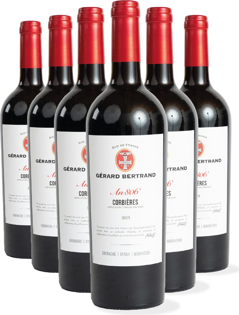 Héritage "An 806" rouge Corbières 2022 Lot 6 Bouteilles 75cl