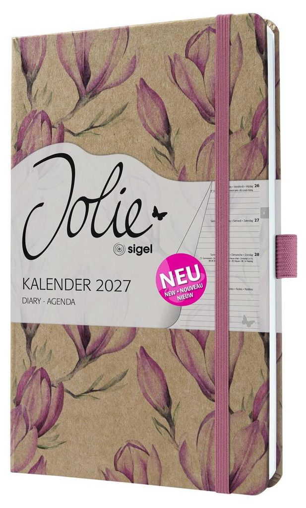 Wochenkalender Jolie 2027 Hardcover ca. A5 Magnolia Dreams 174 Seiten