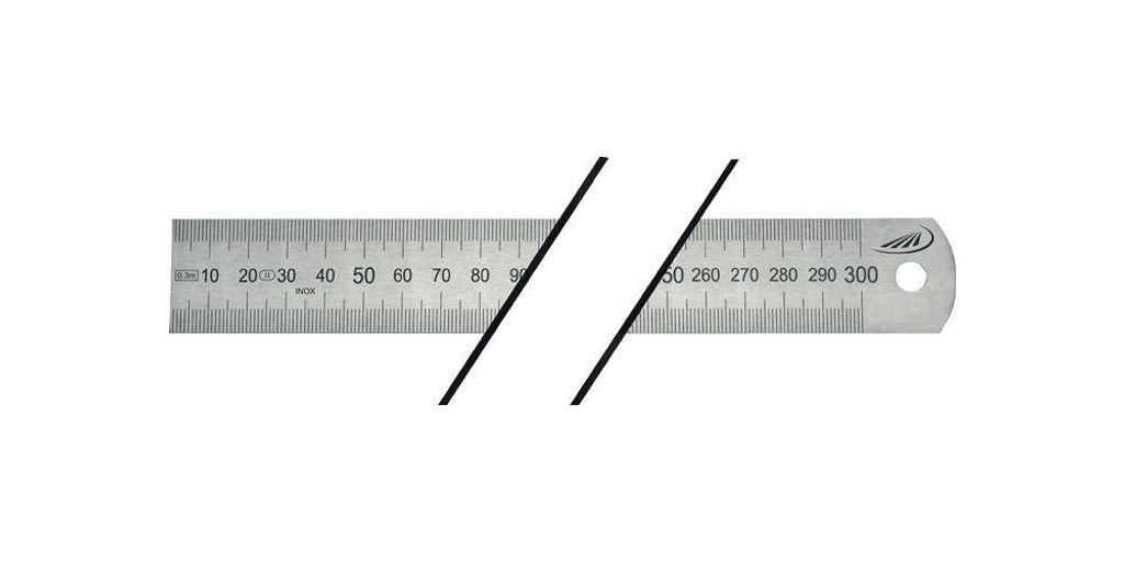 Stahlmaßstab L.1500mm rostfr.Stahl biegsam Teilung A=mm/mm H.PREISSER