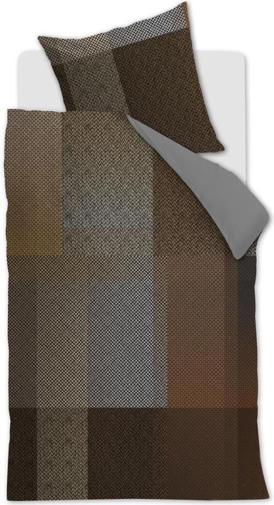 Beddinghouse Renforcé-Bettwäsche-Garnitur Harris Farbe Brown Größe 135x200