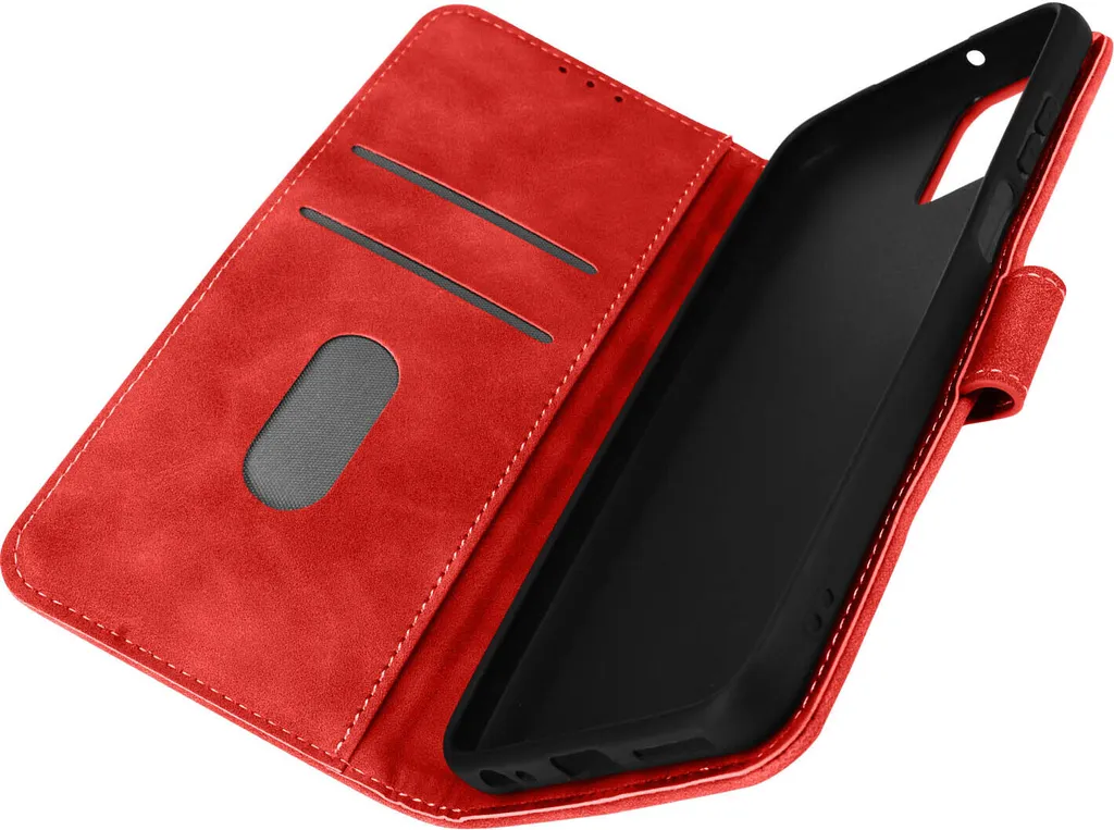 Motorola Moto G32 Soft Touch Flip Cover con funzione Stand - Rosso