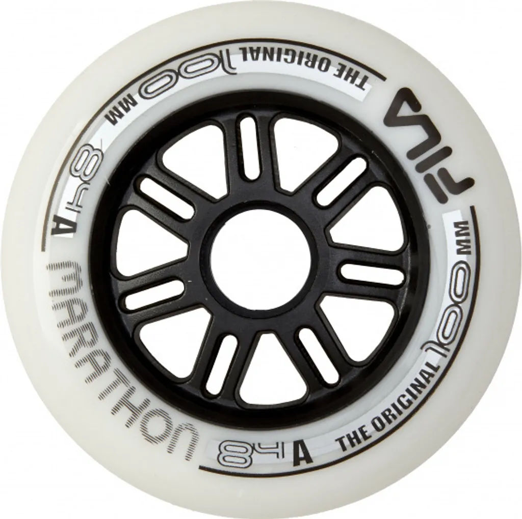 Roues de rechange pour roller Fila 100 mm 84A pack de 6 pièces blanc