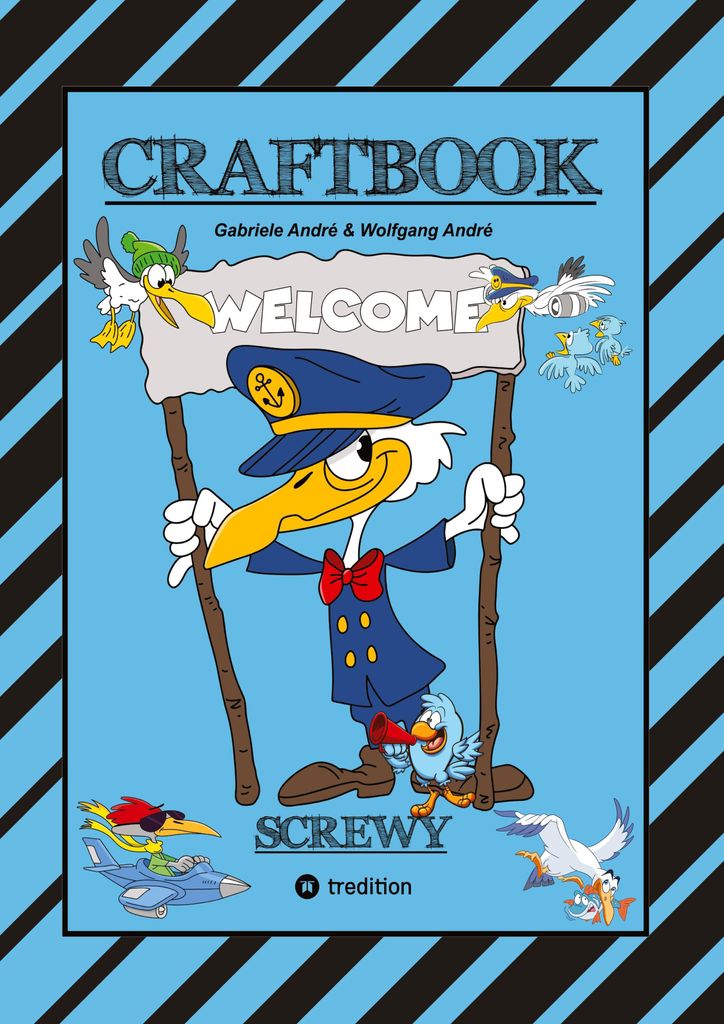 Craftbook - Total Verrückt - Screwy Motive - Lustig - Spass - Unterhaltsam - Knifflige Rätsel - Tiere - Menschen - Orte - Freizeit - Spassig