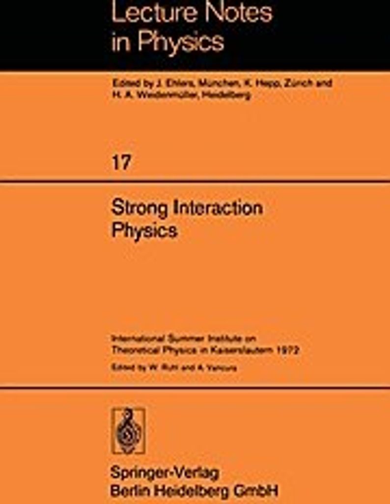 Strong Interaction Physics