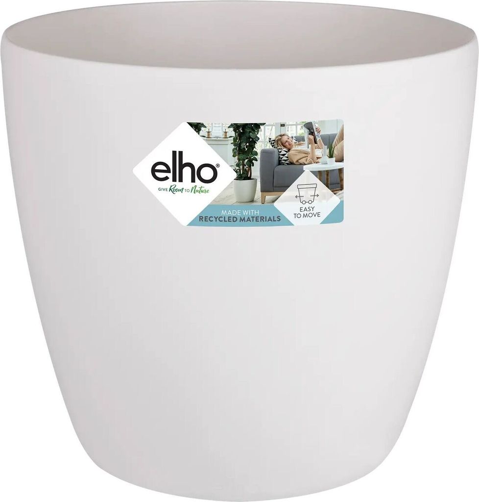 Maceta Elho Ø 47 cm Blanco Kunststoff Rund
