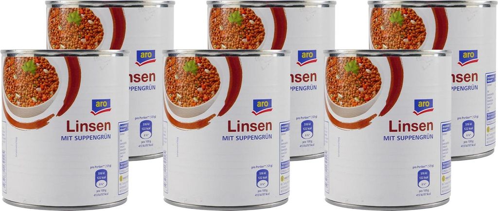 aro Linsen mit Suppengrün (12 x 800g)