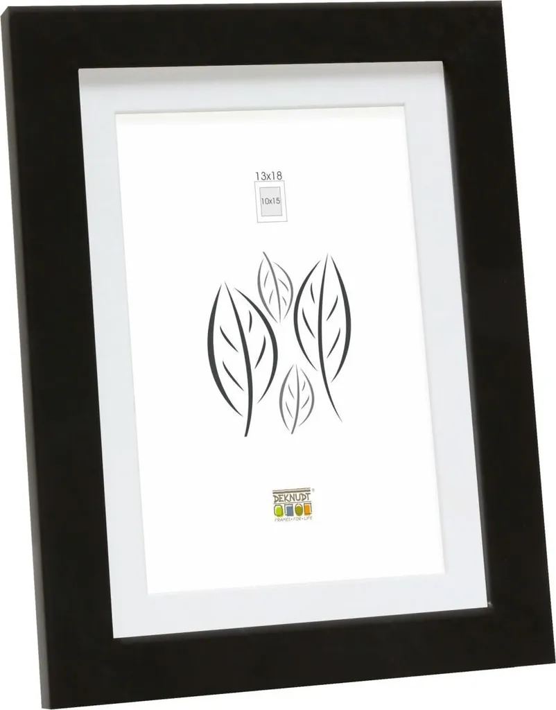 Cadre de décoration 40x60 cm bois noir S66KF2 pour affiche et photo