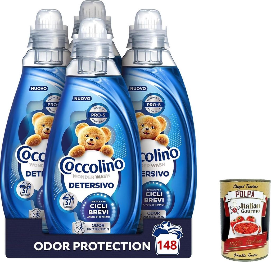 Coccolino Wonder Wash Detersivo Odor Protection 37 Wäschen, Produktbild 