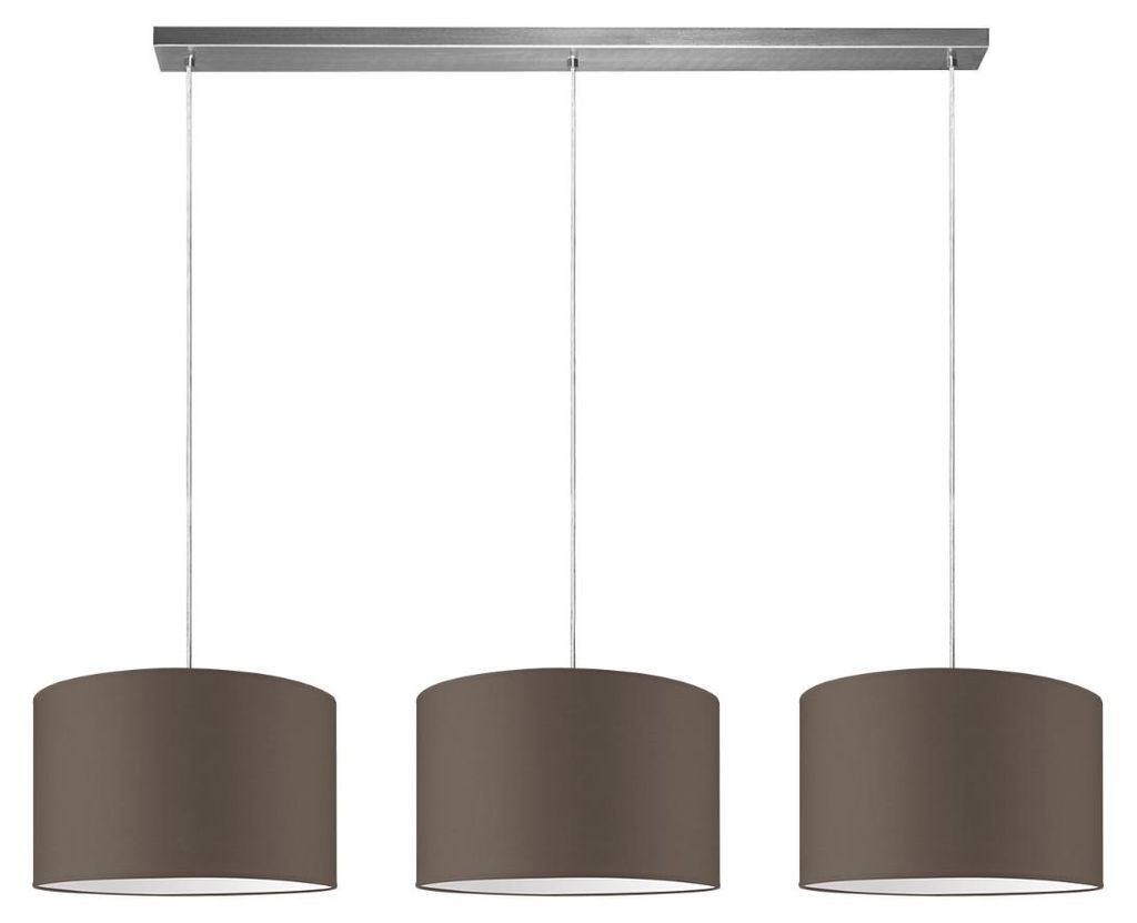 Home Sweet Home Hängelampe Beam 3L, E27, taupe Lampenkap, 35cm