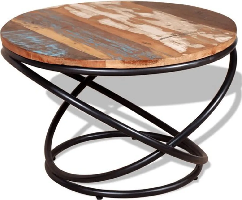 Table basse bois massif stable fini les meubles fragiles salon rétro