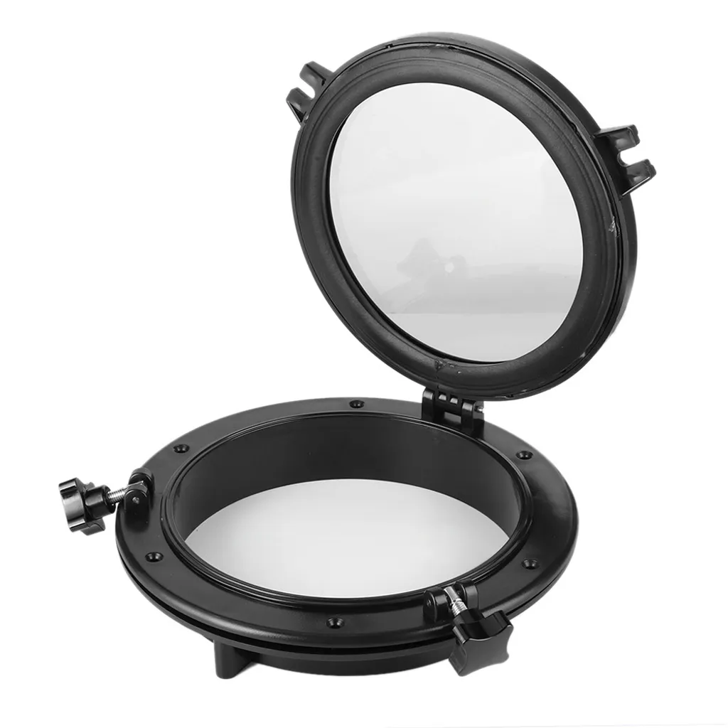 Hublot rond en plastique anti-UV avec clip de fixation pour bateau