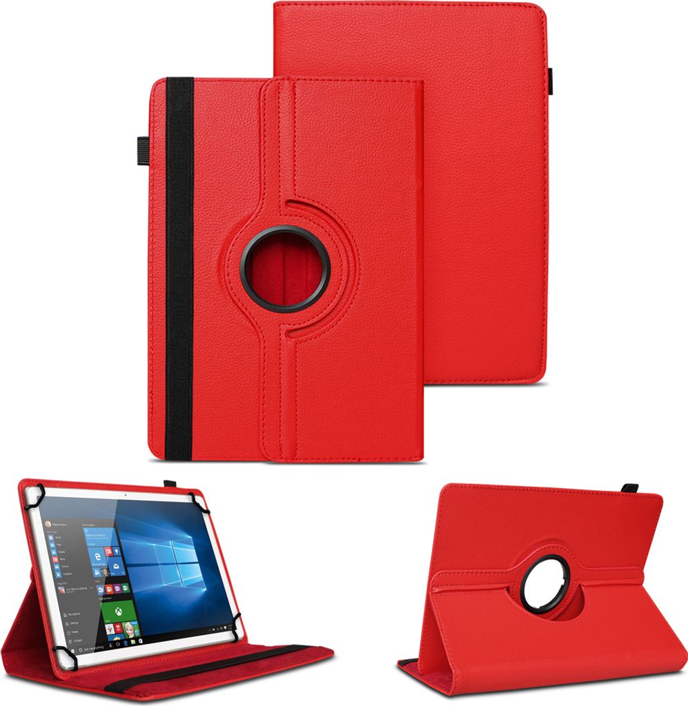Universal Tasche Schutz Hülle Tablet Schutzhülle Tab Case Cover Bag Etui 10 ZollFarben:Rot;Tablet Modell für:Medion Lifetab P8912