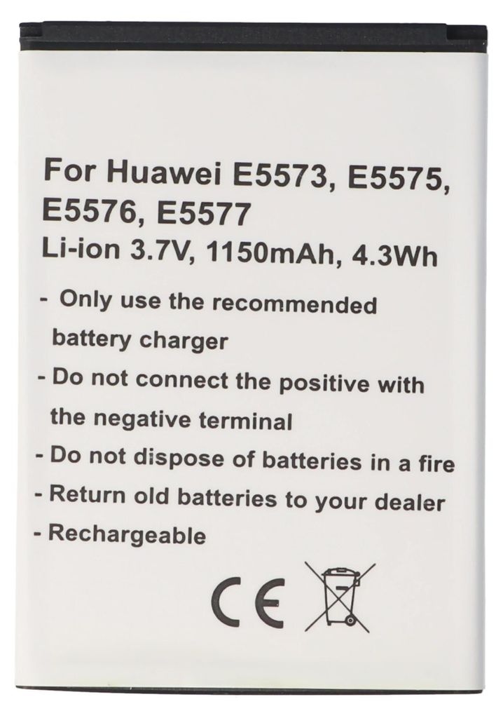 Akku passend für Huawei E5573, E5575, E5576, E5577, Li-Ion, Produktbild 