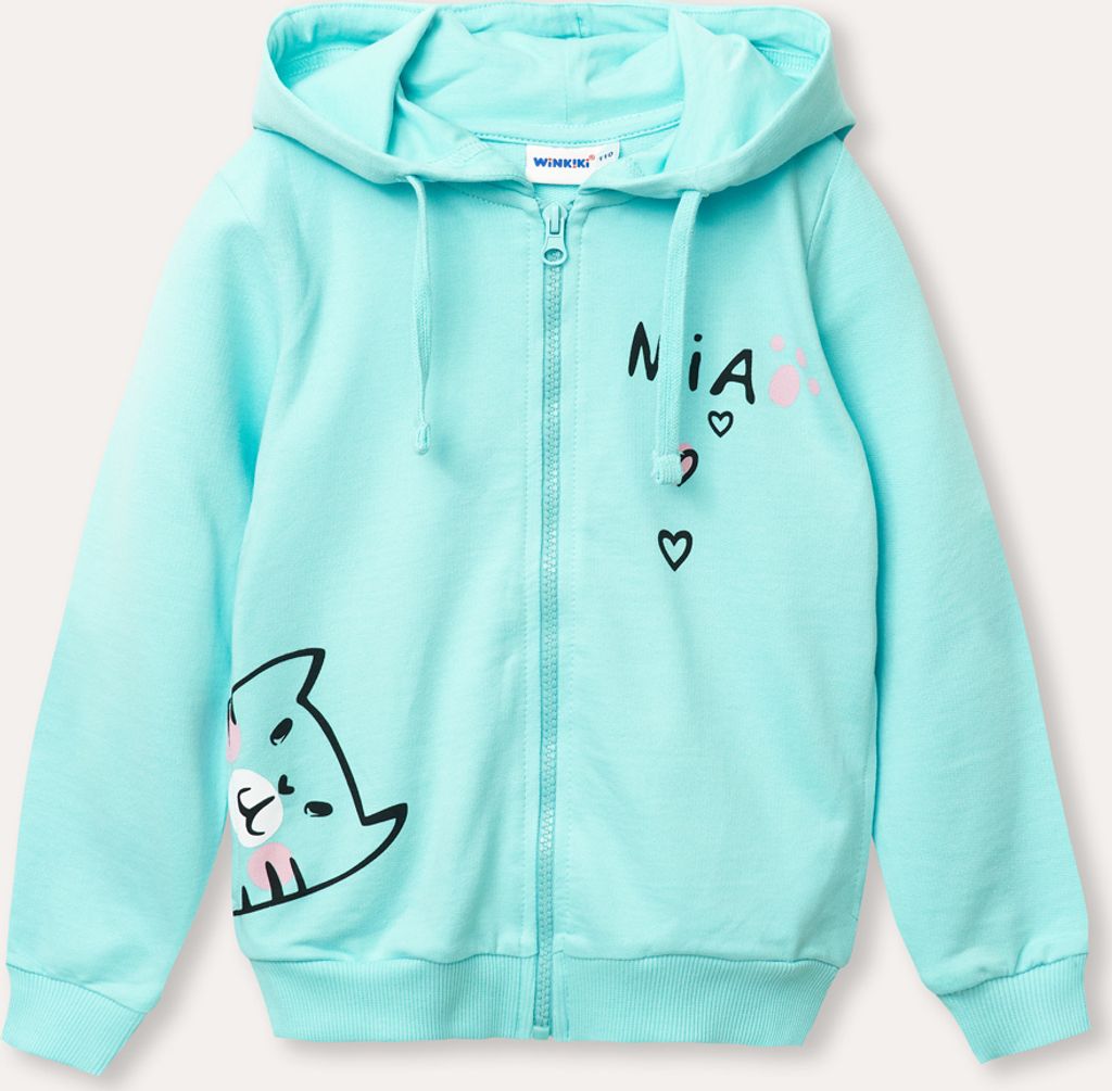 Mädchen-Hoodie Mia - Türkis - 98