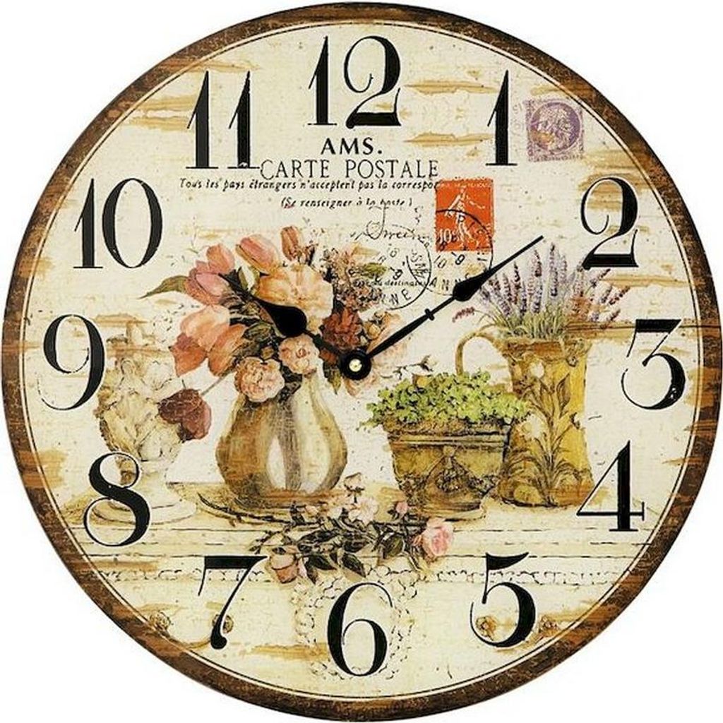 AMS Horloge murale à quartz, mouvement à quartz, D40x3cm, Image du produit 