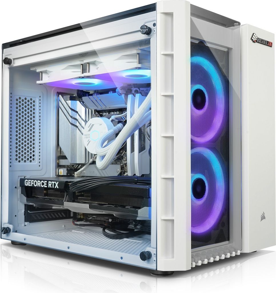 kiebel.de Gaming PC Crystal XIII AMD Ryzen 7 8700F, 32GB DDR5, NVIDIA RTX 5070 12 GB, 1TB SSD, Windows 11, Gaming PC