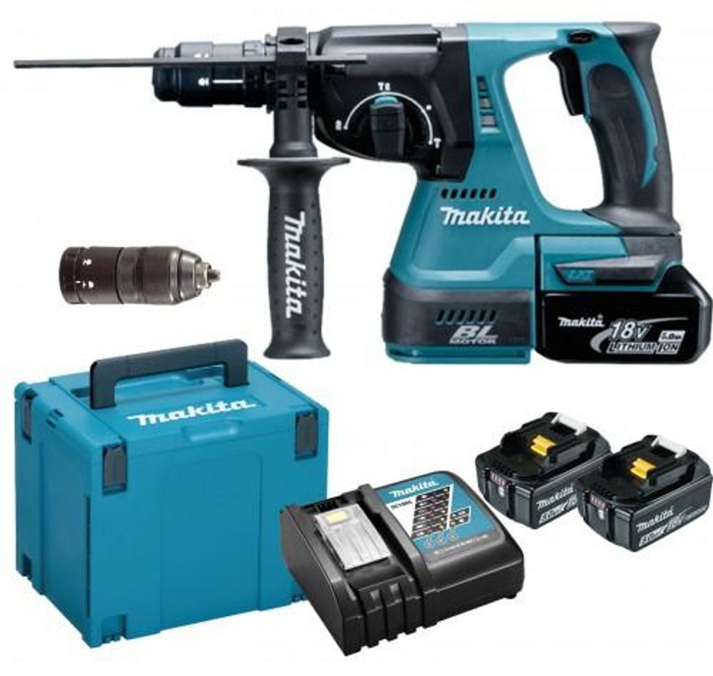 Makita DHR243RTJ Akku-Kombihammer Zdjęcie produktu 