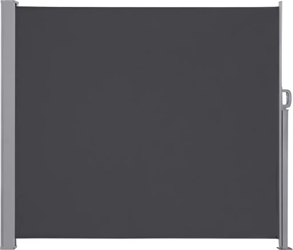 KIK KX3219 Tenda Laterale Retrattile 180x400 Grigio per Privacy Giardino