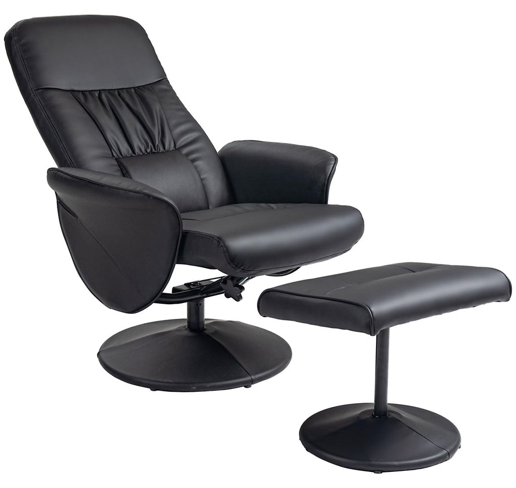 HOMCOM relaxfauteuil met voetenbank, tv-fauteuil met Productafbeelding 