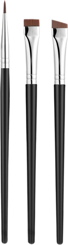 3-teiliges/Set Lidschattenpinsel, fein abgewinkelter Holzgriff, multifunktionaler tragbarer Eyeliner-Pinsel, Augen-Make-up-Tool für den täglichen...