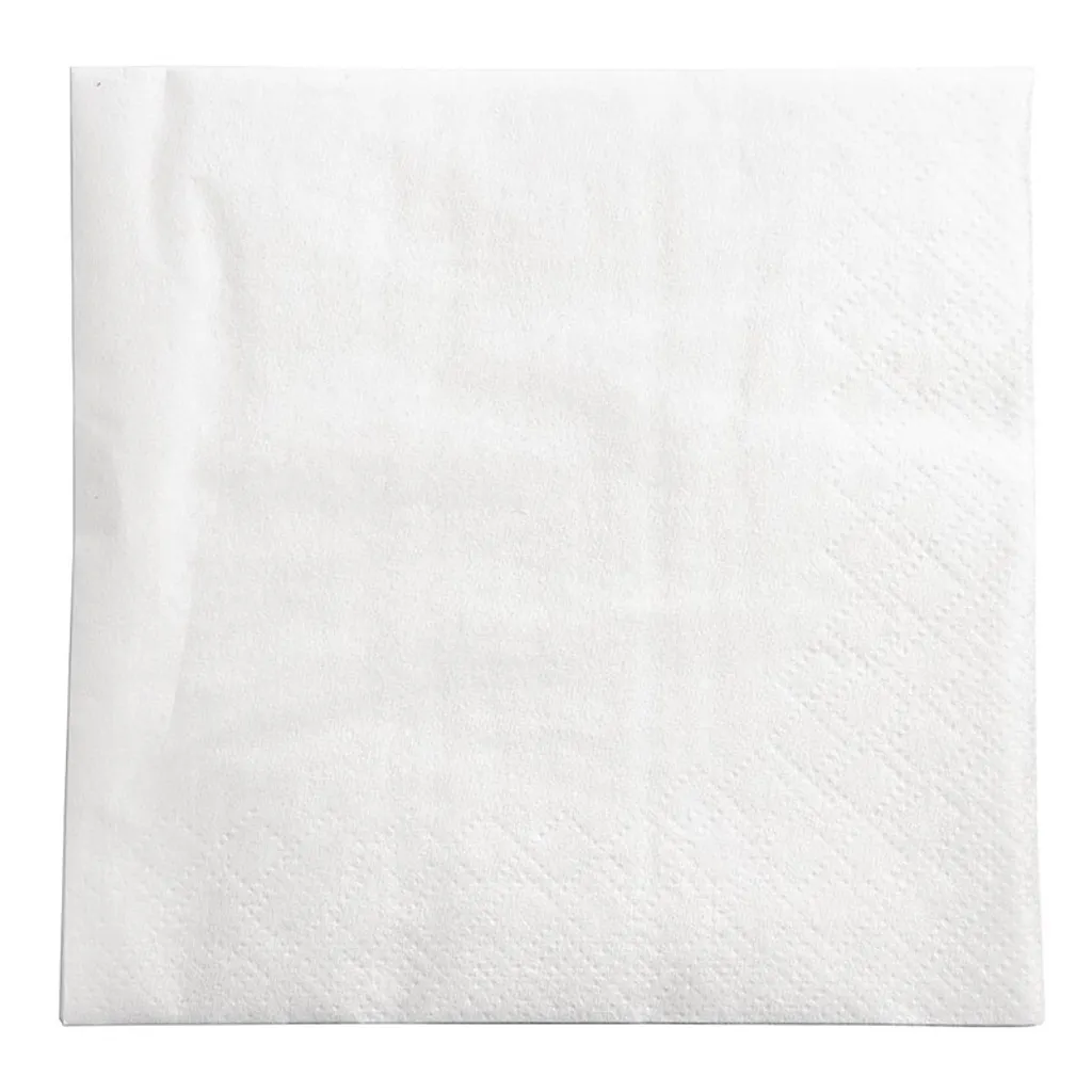 Serviettes cocktail blanches 24 cm Fasana : Lot de 1500 haute qualité