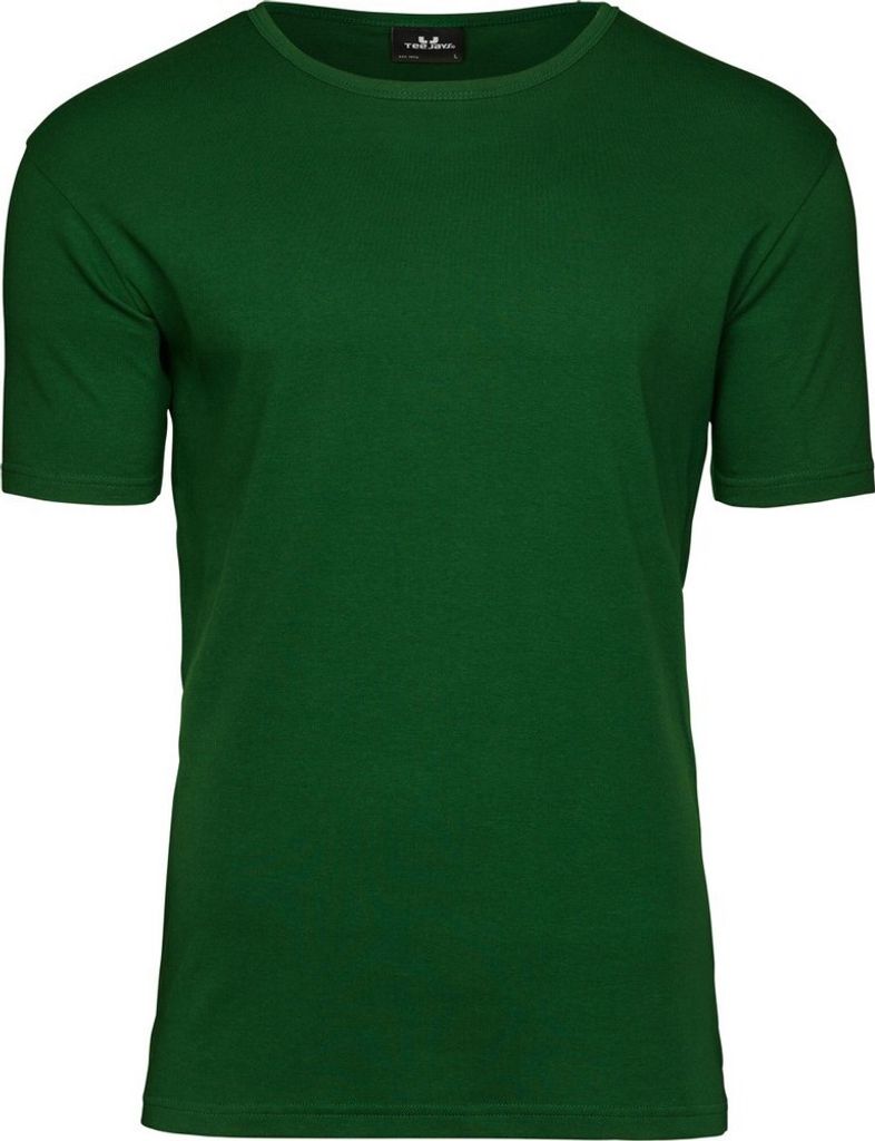 Tee Jays Herren Interlock T-Shirt, Rundhalsausschnitt, Kurzarm BC3311 (3XL) (Tannengrün)