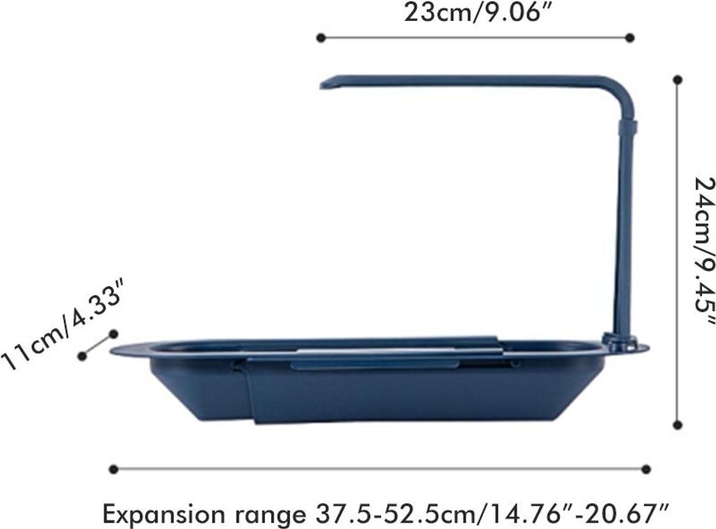Spüle Teleskop Halter Rack Expandable Storage Drain Basket Rack Schwamm Seife Halter Küche Abtropffläche Waschbecken Regal
