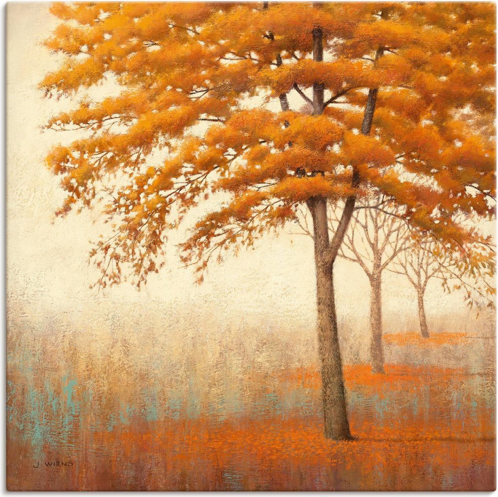 ARTland Leinwandbild Herbst Baum I Größe: 100x100 cm