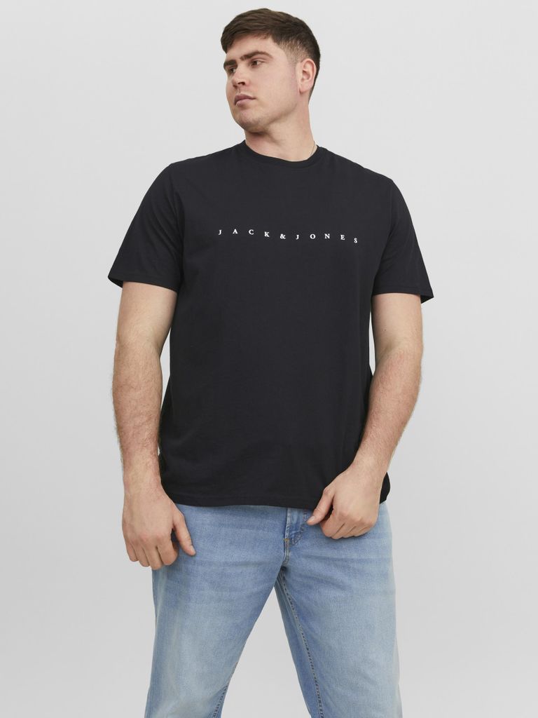 JACK&JONES PLUS JJESTAR JJ TEE SS NOOS PLS Black EU3XL/US1XL