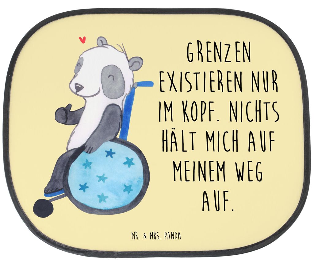 Mr. & Mrs. Panda Sonnenschutz Auto Panda Rollstuhl - Gelb Produktbild 