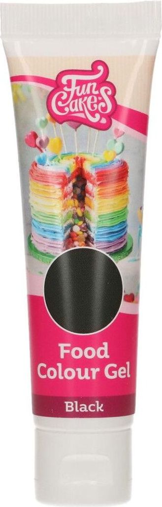 FunCakes Edible FunColours Gel - Black 30g Produktbild 