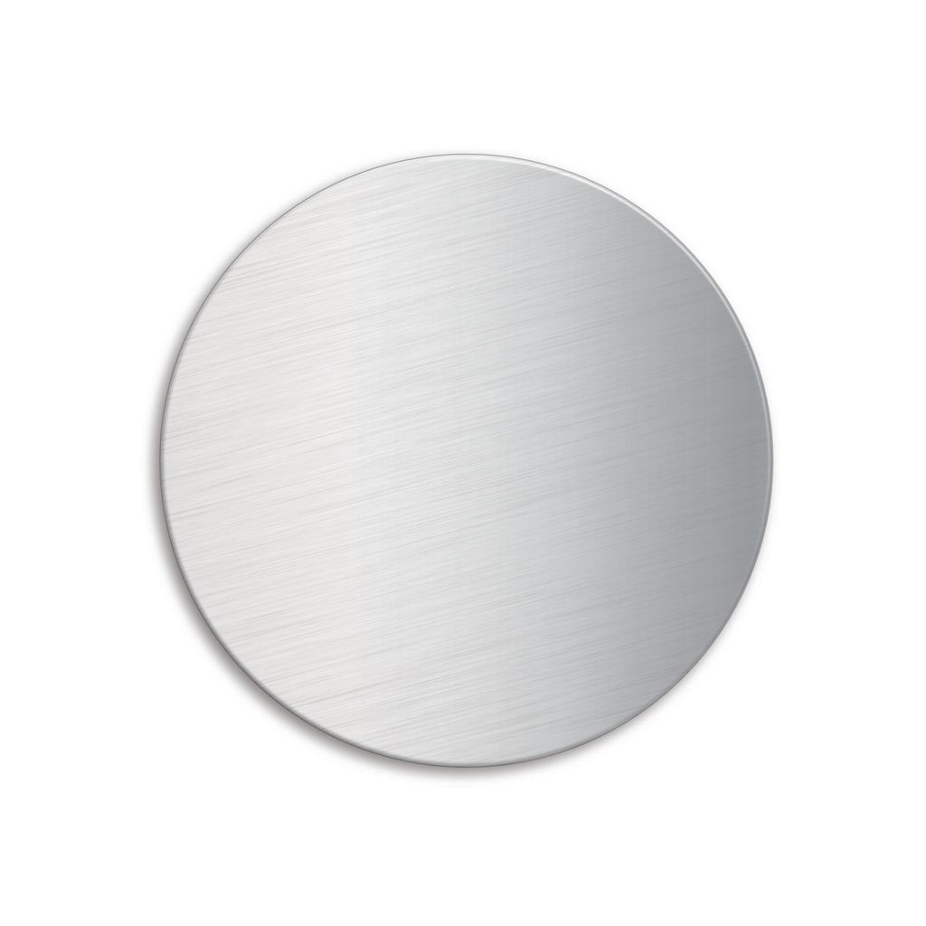 Plaque vierge en acier inoxydable brossé 60 mm de diamètre Image du produit 