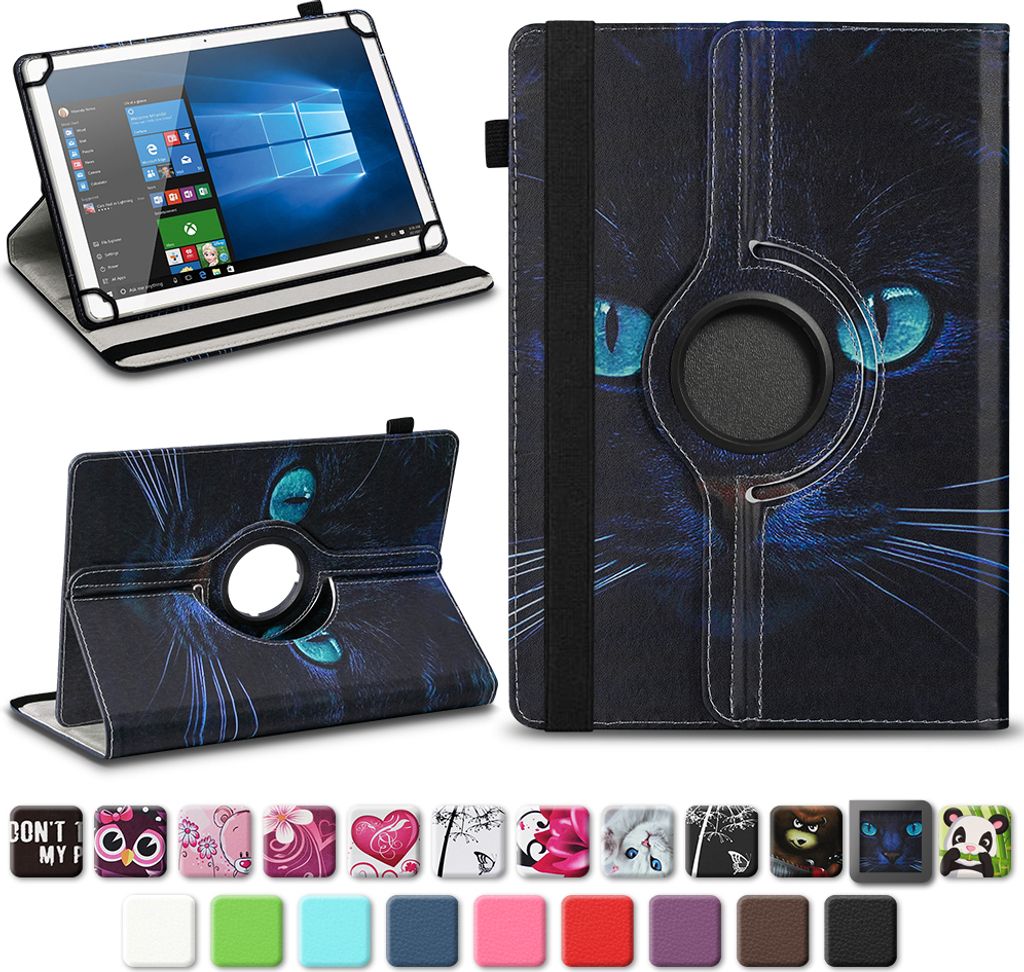 Tablet Schutzhülle für Vodafone Tab Prime 6 / 7 360° drehbar Tasche Cover CaseFarben:Motiv 3