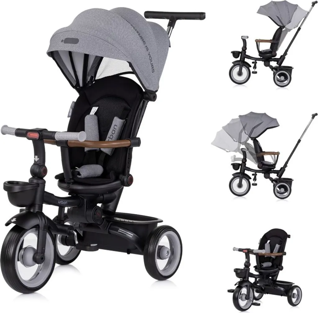 Tricycle Pliable Chipolino Urban avec Siège 360 et Éclairage LED Intégré