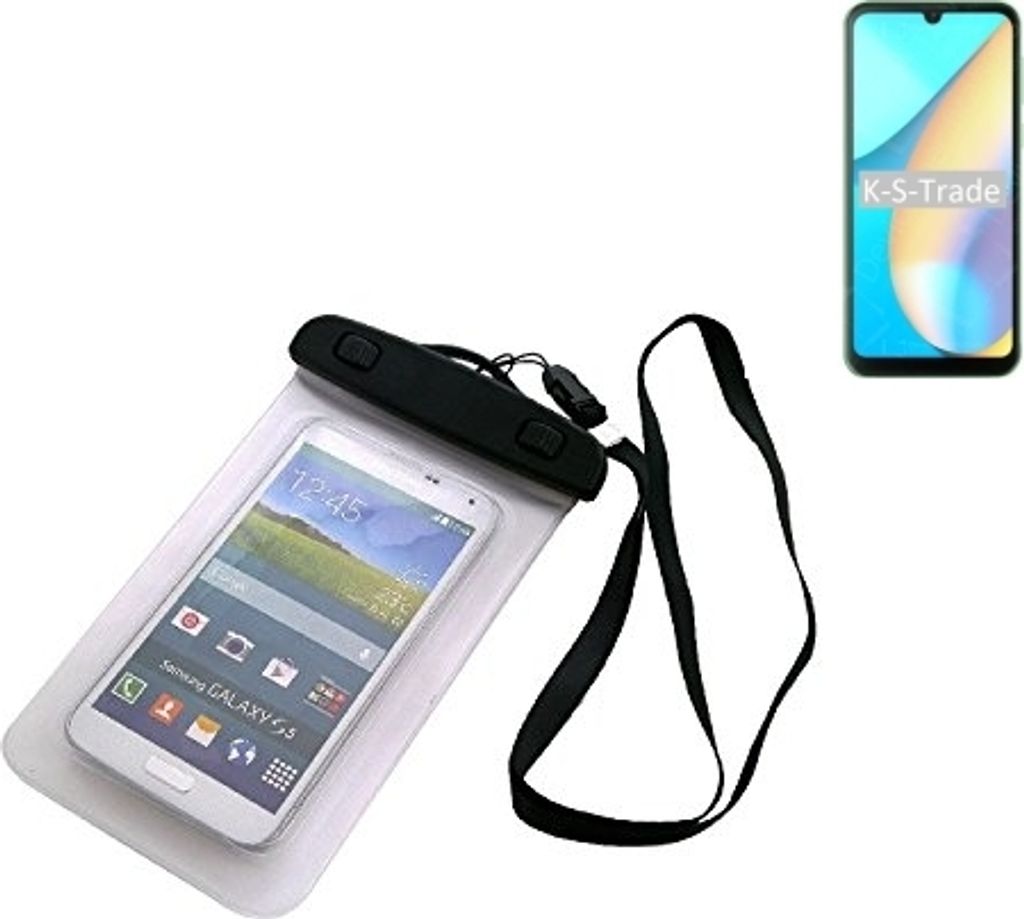 K-S-Trade Schutz Hülle Handy Hülle Kompatibel mit Blackview OSCAL C20 Pro Beach Bag wasserdicht 16cm x 10cm Schutzhülle Staub Sand Flachwasser