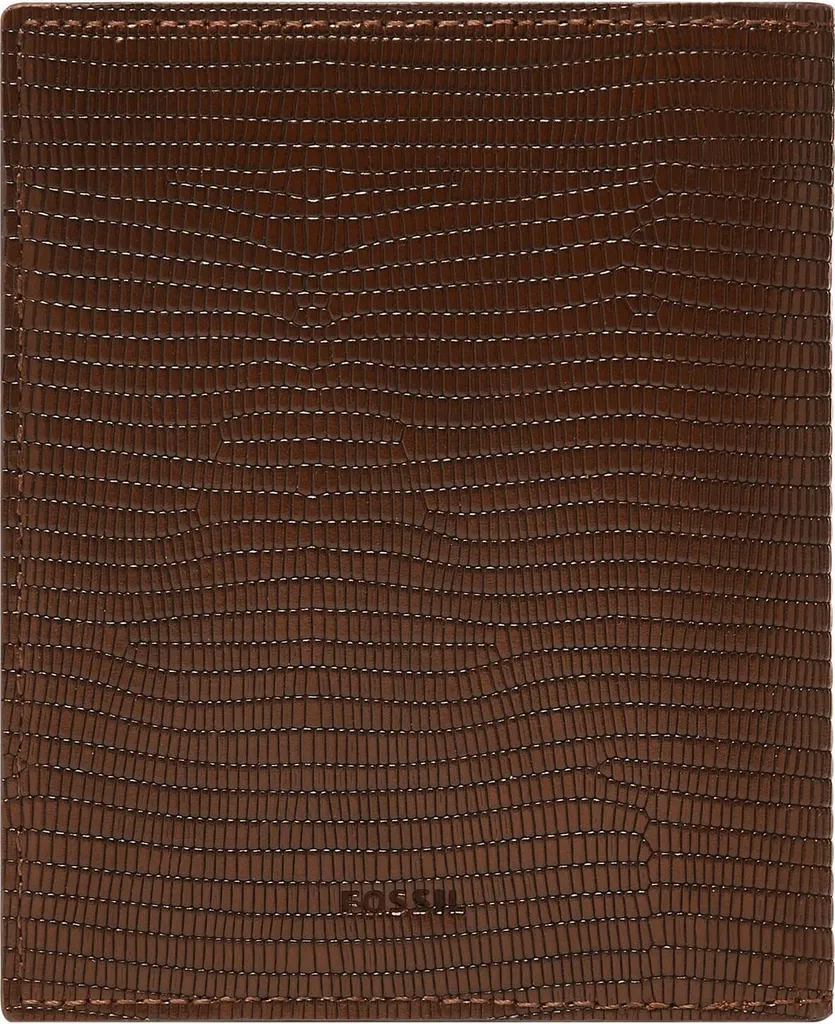 FOSSIL caso di identificazione Gift Passport Case Medium Brown marrone
