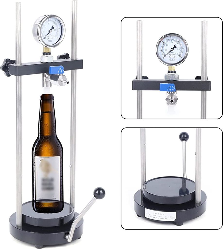 CO2-Detektortester für 50-330mm Flasche Bier Getränke Kohlendioxidmesser Kohlendioxid-Detektor Kohlendioxid-Melder