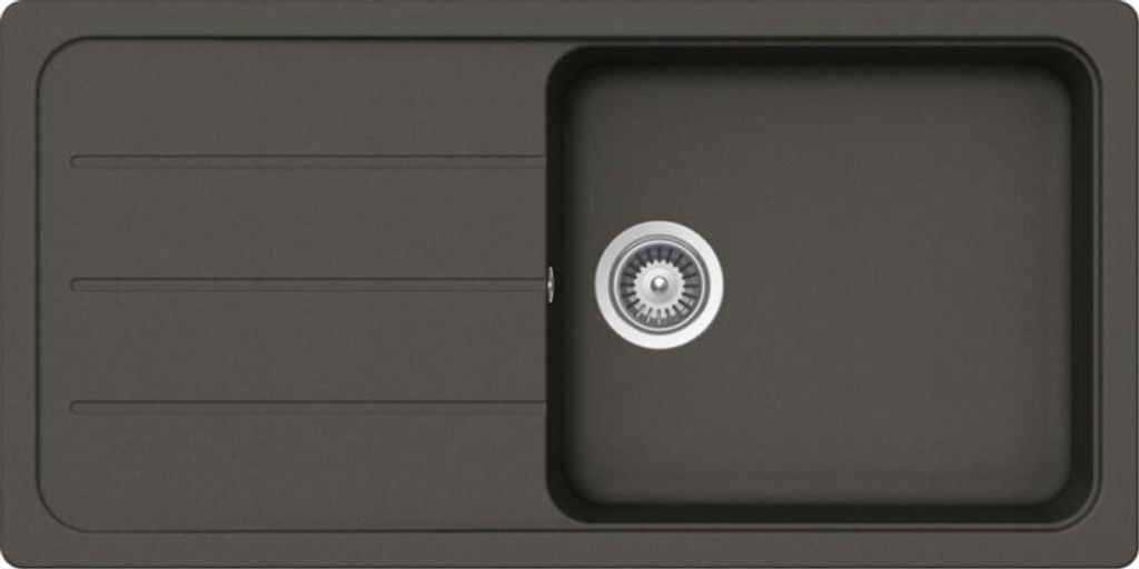 Schock Einbauspüle Fomhaus D-100L A Asphalt - Auflagespüle