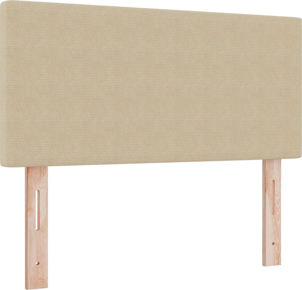 Möbel Kopfteil Schlichtes Design Lichtgrün Grau 100 cm Cordstoff - Kopfteile 42007052