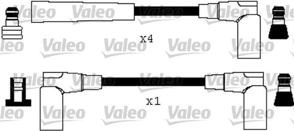Valeo Zündleitungssatz für Mercedes 123 124 190 G-Klasse T1/Tn T2/Ln1