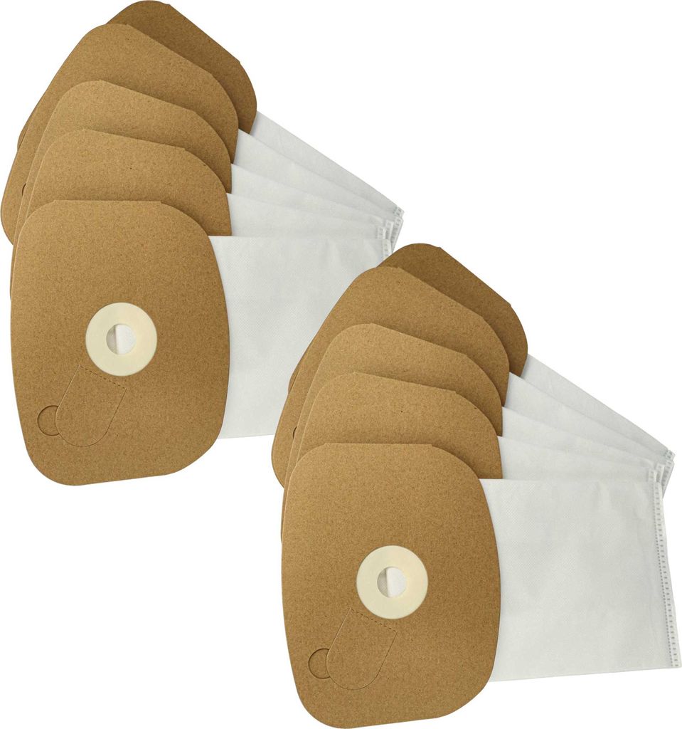 vhbw 10x Staubbeutel Ersatz für Sprintus 119102 für Staubsauger - 36,8cm x 22,9cm Weiß