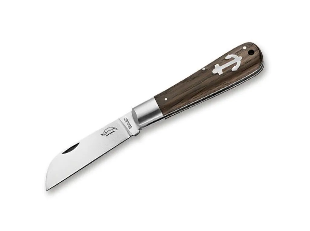 Couteau Anker II chêne fumé pour pique-nique et randonnée nature
