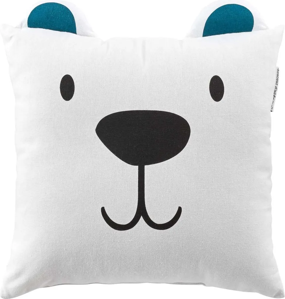 Coussin ETOILINE 40x40 cm avec oreilles - Finition velours et douceur