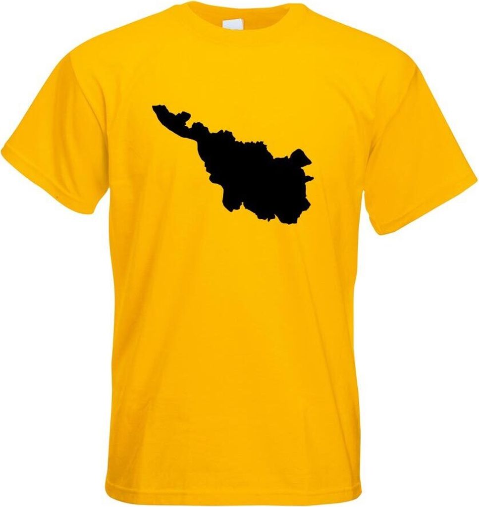 Kiwistar - T-Shirt - gelb - Bremen Deutschland Silhouette Motiv Bedruckt Funshirt Design Print - mit Motiv Bedruckt - Funshirt Design - Sport - Fre...