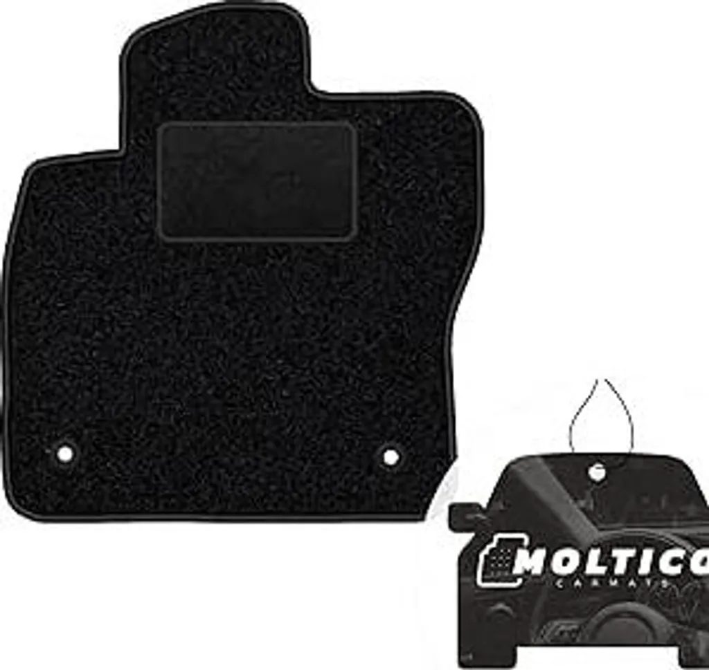 moto-MOLTICO tappetino conducente auto velours lato conducente tappetini auto nero tappetino conducente 1 pezzo adatto per VW ID.3 dal 2019