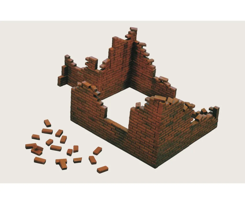 Maquette Mur de Briques Italeri 405 Échelle 1:35 Gris en Plastique Rigide