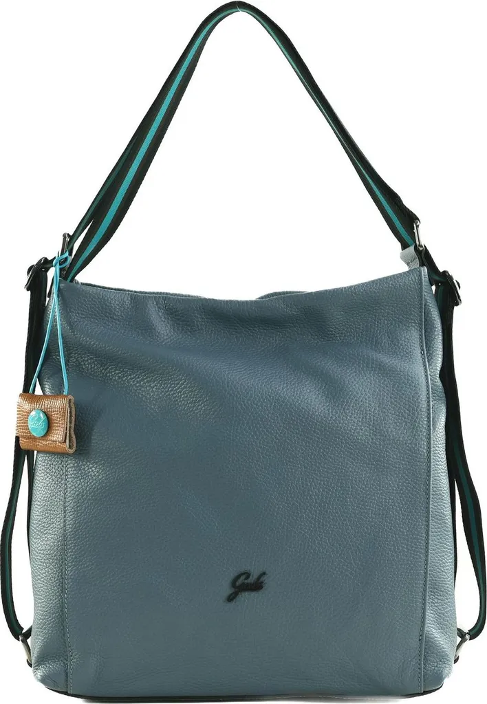 Sac à Dos Convertible en Cuir pour Femme Gabs Aissa Bleu Gris Ardesia