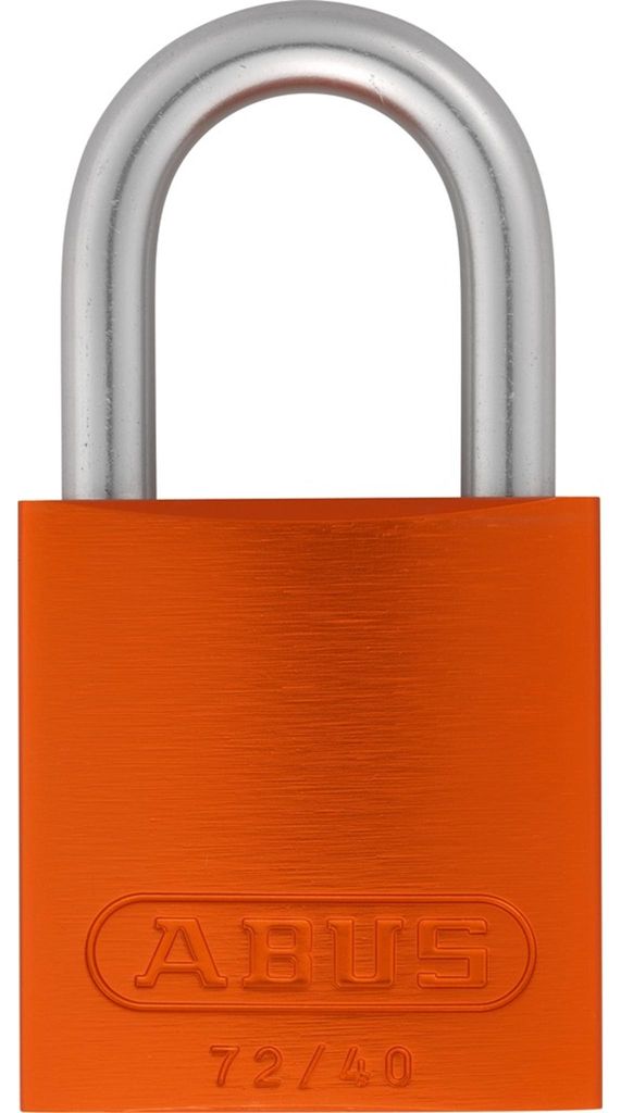 ABUS Vorhangschloss Aluminium 72LL/40 orange vs. Lock-Tag 1 Schlüssel