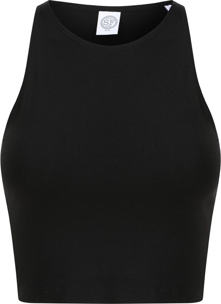 SF - Kurzes Top kurz geschnitten für Damen PC4354 (XL) (Schwarz)